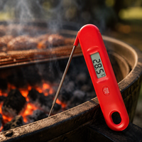 Termometer Makanan Digital Hantechn Fast Read dengan Probe Baja Tahan Karat untuk Memasak di Dapur, BBQ, Memanggang, dan Menggoreng
