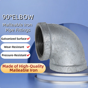 Chất lượng cao 1/2 đến 2 inch dễ uốn sắt mạ kẽm khuỷu tay phụ kiện đường ống với ANSI/<span class=keywords><strong>BS</strong></span>/DIN tiêu chuẩn 2.5Mpa áp lực đánh giá - Product Image 3