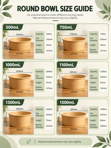 Custom Print Kraft Paper <b>Ramen</b> Noodle <b>Bowl</b> Heat Resistant Disposable Soup Container with Lid - Product Image 5