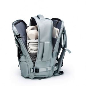 Custom Logo High Quality Large Capacity <b>Compression</b> Expandable Black Storage <b>Bag</b> Business Computer Laptop Backpack for Travel - Product Image 5