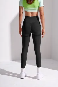 Pantalones deportivos transpirables de cintura alta para mujer, mallas de Yoga para Fitness, 6 colores, venta al por mayor