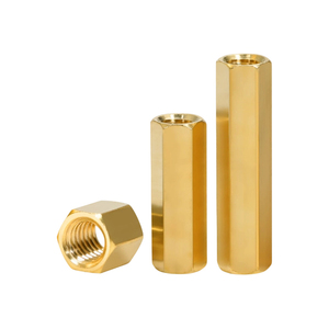 C3604 Hpb58-3 H58 Brass Nickel Plated Hex <b>Standoff</b> Fully Threaded Isolation Spacer Circuit Board Support Stud for Mainboard M2 - Product Image 2