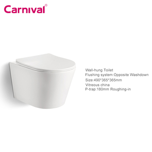 ตู้น้ำสีขาวสไตล์ยุโรปสำหรับห้องน้ำ,สุขภัณฑ์แบบแขวนผนังไม่มีขอบเครื่องสุขภัณฑ์แบบแขวนผนังชิ้นเดียวสำหรับห้องน้ำ - Product Image 6