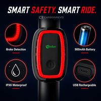 Feu arrière intelligent Carbonrevo, résistant à l'usure, ajustement parfait, résistance supérieure, longue durée de vie, pour la conduite hors route