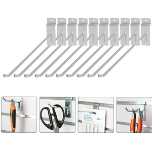 Metal Double Slatwall <b>Hooks</b> or Retailer Stores Shops Supermarkets <b>Hooks</b> Metal Mobile <b>Hooks</b> for Display with Price Tag High Level - Product Image 4