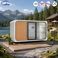 Maison modulaire préfabriquée en acier de 4 m, style Apple Cabin, pour usage moderne (villa et entrepôt), portable, avec intérieur complet et salle de bain