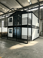 Rumah Kontainer Villa Prefabrikasi Sayap Ganda yang Dapat Diperluas