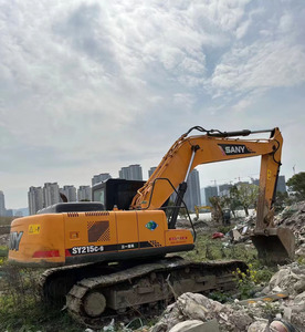 Excavatrice Sany SY215C d'occasion de Chine, 21 tonnes, de taille moyenne, sur chenilles, pour travaux de terrassement et construction municipale - Product Image 2