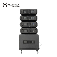 Sistema de Sonido Line Array Activo Accuracy Pro Audio CLA210A con Altavoz Line Array Dual de 10 Pulgadas y Subwoofer de 18 Pulgadas
