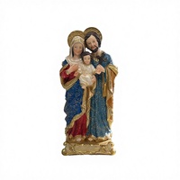 Statue de la Sainte Famille en résine peinte à la main, figurine de Marie et de l'Enfant Jésus, articles religieux catholiques, fournisseur pour églises, modèle personnalisé en gros