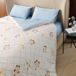 Ensemble de lit quatre pièces brodé en coton véritable pour dortoir <span class=keywords><strong>Pikachu</strong></span> 300tc Textile de luxe - Product Image 4