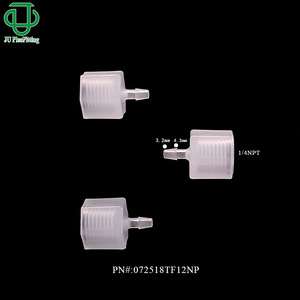 ข้อต่อท่อตรงแบบเกลียวใน JU Plastic ขนาด 1/4NPT สำหรับท่อน้ำ แก๊ส และของเหลว - Product Image 2
