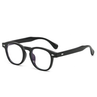 Gafas TR90 Modernas con Protección Anti-Luz Azul, Montura Completa Ovalada, Lentes de Resina, Espejo Plano, Montura Óptica