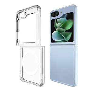 for Samsung Galaxy Z Flip 5 Folding Clear Phone Cover Hard PC Transparent Phone Case For Samsung Z Flip 5