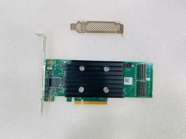 Used VCV6T HBA PERC H355 Big Card 12Gbps 16-Ports SAS PCIe SFF-8654 Adapter Raid Controller  029XMF for T150 T350 R750 RAID