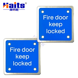 Panneau de <span class=keywords><strong>porte</strong></span> en acier inoxydable, panneau de <span class=keywords><strong>porte</strong></span> <span class=keywords><strong>coupe</strong></span>-<span class=keywords><strong>feu</strong></span>, panneau « garder la <span class=keywords><strong>porte</strong></span> verrouillée », indicateur de sécurité mural - Product Image 1