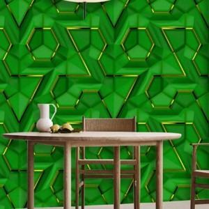 现代室内设计家居装饰防水乙烯基3D几何墙纸客厅卧室背景酒店商店墙壁 - Product Image 4