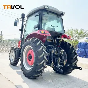 Tavol petits tracteurs agricoles 4x4 pour l'agriculture tracteurs 4wd 80 hp 90 hp avec cabine ac