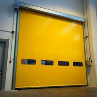 Nueva Puerta de PVC Industrial Automática de Alta Velocidad con Cierre Automático y Reparación Automática para Cuartos Limpios, Moderna y Económica para la Industria Alimentaria