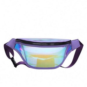 Transparent PVC Laser Ladies Fanny <b>Pack</b> Fashion Holographic Crossbody Waist Bag for <b>Women</b> - Product Image 1