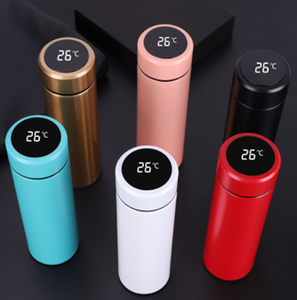 Bouteille d'eau portable personnalisée avec logo, 500 ml, infuseur intégré, en acier inoxydable 304, avec affichage LED de la température - Product Image 5