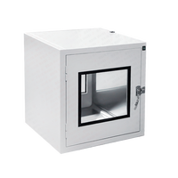 Nouvelle boîte de passage ESD sécurisée en acier inoxydable 304/316, porte plate, filtre HEPA, conception modulaire mobile pour salle blanche pharmaceutique |   GMP ISO