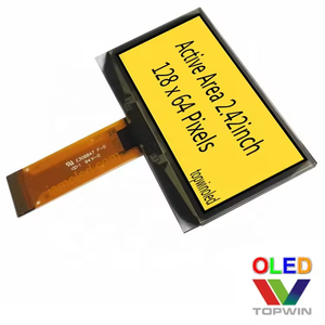 Painel de exibição oled de melhor qualidade, 2.42''2.42 polegadas, 128x64, SSD1309 UG-2864ASGPG01, tela verde pequena SPI i2c oled - Product Image 3