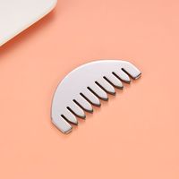 Peigne Gua Sha 2-en-1 en acier inoxydable, outil de massage des méridiens du cuir chevelu