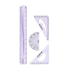 30cm Flexible Ruler Set Colorful Ruler School Student Macarong Scale Kit Stationary Set