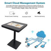 Table basse tactile interactive Android 21,5 pouces avec écran LCD multi-touch et film nano pour publicité