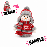 Décorations de Noël, poupée bonhomme de neige en tissu tricoté, poupée mignonne, décoration de comptoir de Noël, décoration de vitrine