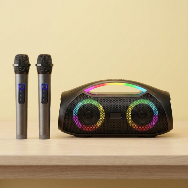 Hot 80W RGB LED IPX5 Waterproof Wireless Portable Speaker X2 with Memory Card Support for Party & Outdoor Use