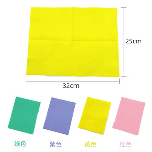 Microfiber Cleaning <b>Cloth</b> Rectangle Super <b>Absorbent</b> Kitchen Dishcloth For Pots And Pans Solid Color - Product Image 2