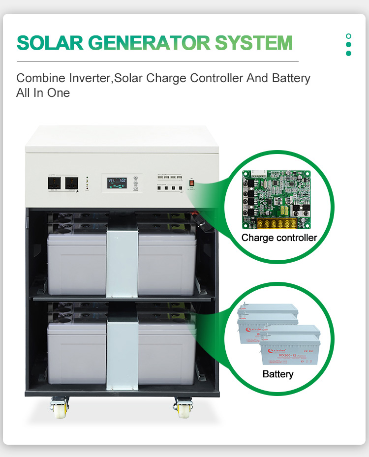 Complete Solar Power System Home 48v Dc to 220v Ac 2kw 3kw 4kw Solar Energy System 5kw Kit Set