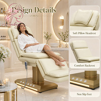 Cama de Belleza Eléctrica, Mesa de Masaje Facial Multifuncional para Salón de Belleza y Clínica Estética