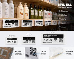 สติกเกอร์แสดงสินค้า RFID แบบปรับแต่งได้สำหรับเครือข่ายค้าปลีกและการควบคุมสต๊อกสินค้าอัจฉริยะ - Product Image 3