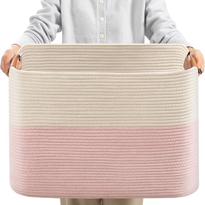 White and pink color-blocked