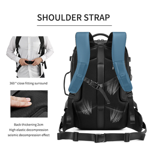 <span class=keywords><strong>Sac</strong></span> <span class=keywords><strong>à</strong></span> <span class=keywords><strong>dos</strong></span> <span class=keywords><strong>convertible</strong></span> de luxe pour ordinateur portable 56L grande capacité avec compartiment <span class=keywords><strong>à</strong></span> chaussures indépendant, résistant <span class=keywords><strong>à</strong></span> l'eau, idéal pour les voyages d'affaires - Product Image 6