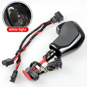 Pomello del cambio auto in alluminio con manico in pelle cambio elettronico per VW Golf Mk6 MK7 B7 Passat <span class=keywords><strong>CC</strong></span> Skoda Octavia Polo SEAT LEON - Product Image 5