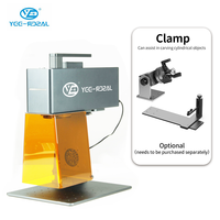Nouvelle machine de gravure et de découpe au laser à double fibre de bureau, refroidie par air, CNC, pour métal, bois, verre et plus