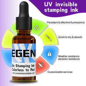 Encre invisible fluorescente UV à séchage rapide GDLEGEND pour tampon auto-encreur, tampon encreur, encre invisible UV pour sceau - Product Image 4