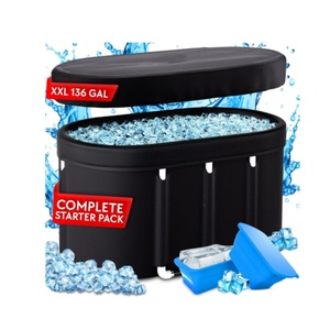 PVC <b>Inflatable</b> Oval Ice <b>Bath</b> Tub 47*28*28 Inch for Athletes Recovery Home Gym and Indoor Outdoor Use - Product Image 1