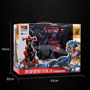 Robot Eléctrico para Niños, Juguete de Coche con Control Remoto, Truco de Deformación, Transformación de Un Botón con Música y Luz, Novedad - Product Image 3