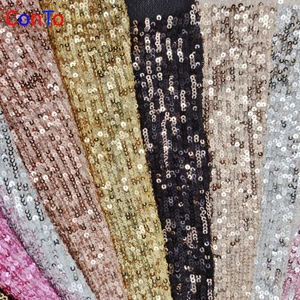 Tissu à paillettes imprimé <span class=keywords><strong>jaune</strong></span> brillant au meilleur <span class=keywords><strong>prix</strong></span> - Product Image 4