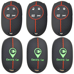 New Energy Vehicles Silicone Car Remote Key Ring Fob Cover Case Shell Holder Protector pour <span class=keywords><strong>500</strong></span> EV 500e 2020 2021 2022 pour <span class=keywords><strong>Fiat</strong></span> - Product Image 4