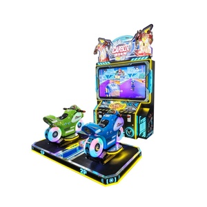 2-Player Carbot Theme Motorcycle Racing <b>Arcade</b> Machine HD 3D Screen Vibration Feedback Indoor Coin-Operated Amusement Game - Product Image 4