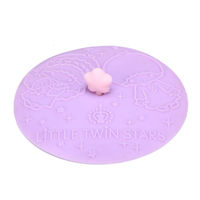 Couvercle de tasse en silicone mignon réutilisable personnalisé couvercle en silicone de qualité alimentaire pour tasses