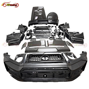 Kit de Carrocería Estilo B PP con Capó y Alerón de Fibra de Carbono Seca para Mercedes Benz Clase G W465 G63 G Wagon <span class=keywords><strong>AMG</strong></span> G500 G550 2019-2025 2026 - Product Image 1