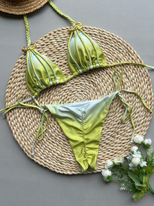 Conjunto <span class=keywords><strong>de</strong></span> Bikini Brillante <span class=keywords><strong>para</strong></span> <span class=keywords><strong>Mujer</strong></span> TW con Vendaje Traje <span class=keywords><strong>de</strong></span> <span class=keywords><strong>Baño</strong></span> Push Up Bikinis 2025 Traje <span class=keywords><strong>de</strong></span> <span class=keywords><strong>Baño</strong></span> Sexy <span class=keywords><strong>para</strong></span> <span class=keywords><strong>Mujer</strong></span> Ropa <span class=keywords><strong>de</strong></span> <span class=keywords><strong>Baño</strong></span> - Product Image 4