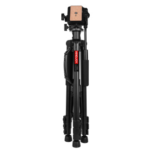 Kingjoy Taşınabilir Alüminyum Pro Video Kamera <span class=keywords><strong>Tripod</strong></span>'u Su Geçirmez Darbeye Dayanıklı Su Terazisi 2kg Taşıma Kapasitesi-Katlanabilir Seyahat Tipi DSLR için - Product Image 3